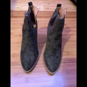 Suede booties size 9